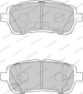 Wagner WBP24283C - Kit de plaquettes de frein, frein à disque cwaw.fr