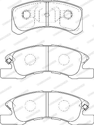 Wagner WBP24229A - Kit de plaquettes de frein, frein à disque cwaw.fr