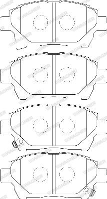 Wagner WBP24778A - Kit de plaquettes de frein, frein à disque cwaw.fr