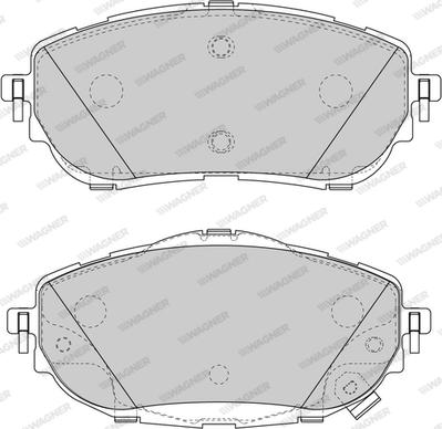 Wagner WBP25698A - Kit de plaquettes de frein, frein à disque cwaw.fr