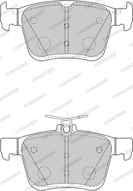 Wagner WBP25008A - Kit de plaquettes de frein, frein à disque cwaw.fr