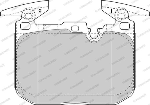 Wagner WBP25028A - Kit de plaquettes de frein, frein à disque cwaw.fr