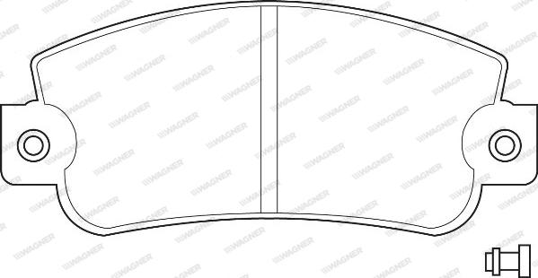 Wagner WBP20950A - Kit de plaquettes de frein, frein à disque cwaw.fr