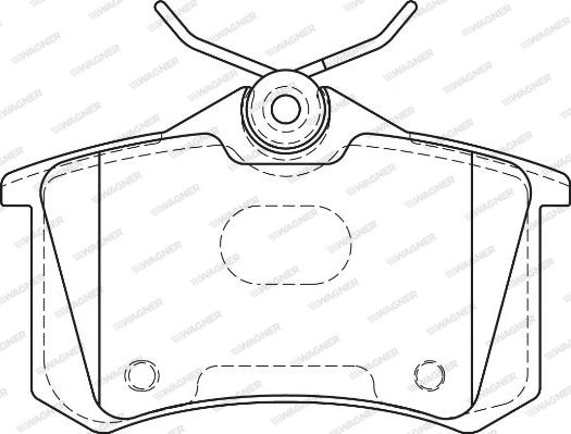 Wagner WBP20961H - Kit de plaquettes de frein, frein à disque cwaw.fr