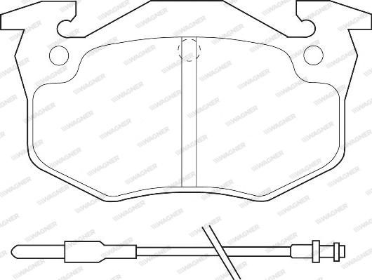 Wagner WBP20973A - Kit de plaquettes de frein, frein à disque cwaw.fr