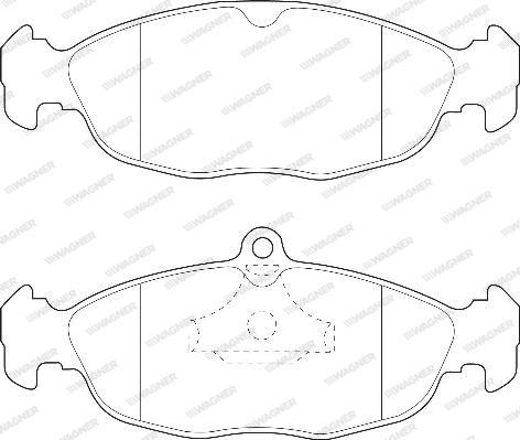 Wagner WBP20547A - Kit de plaquettes de frein, frein à disque cwaw.fr