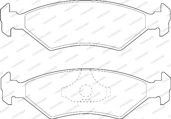 Wagner WBP20640A - Kit de plaquettes de frein, frein à disque cwaw.fr