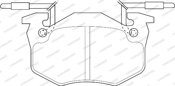 Wagner WBP20635A - Kit de plaquettes de frein, frein à disque cwaw.fr