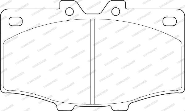 Wagner WBP20852A - Kit de plaquettes de frein, frein à disque cwaw.fr