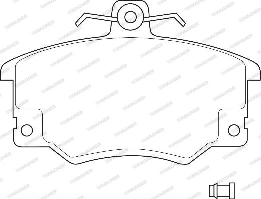 Wagner WBP20833A - Kit de plaquettes de frein, frein à disque cwaw.fr