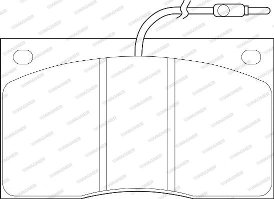 Wagner WBP20380A - Kit de plaquettes de frein, frein à disque cwaw.fr