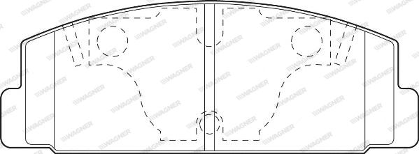 Wagner WBP20328A - Kit de plaquettes de frein, frein à disque cwaw.fr