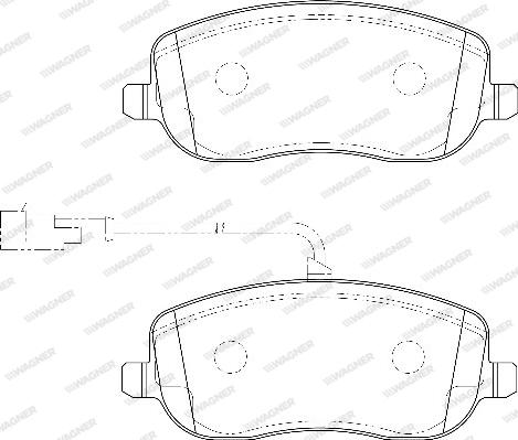 Wagner WBP20261B - Kit de plaquettes de frein, frein à disque cwaw.fr