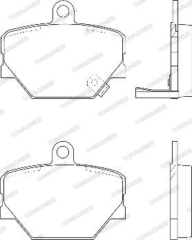 Wagner WBP21998A - Kit de plaquettes de frein, frein à disque cwaw.fr