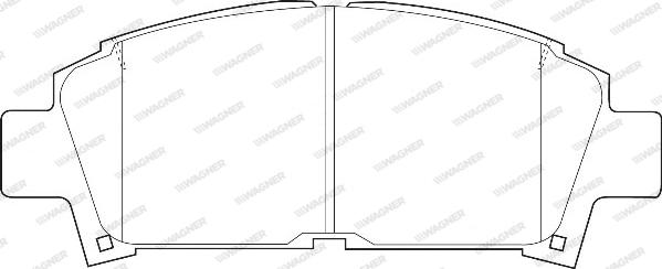 Wagner WBP21961A - Kit de plaquettes de frein, frein à disque cwaw.fr