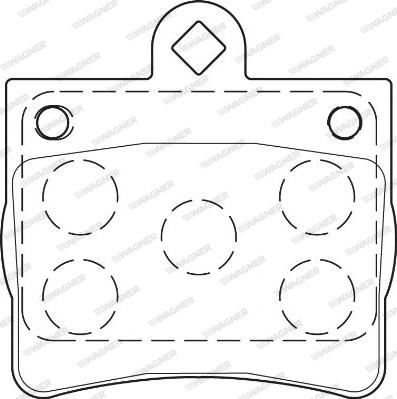 Wagner WBP21900A - Kit de plaquettes de frein, frein à disque cwaw.fr