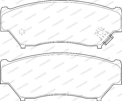 Wagner WBP21907A - Kit de plaquettes de frein, frein à disque cwaw.fr