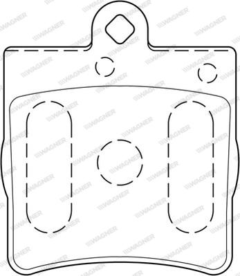 Wagner WBP21919A - Kit de plaquettes de frein, frein à disque cwaw.fr