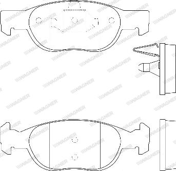 Wagner WBP21930A - Kit de plaquettes de frein, frein à disque cwaw.fr