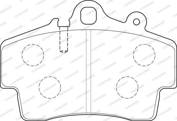 Wagner WBP21937A - Kit de plaquettes de frein, frein à disque cwaw.fr