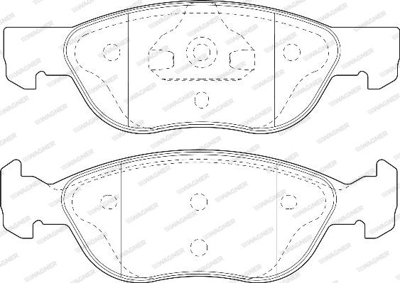 Wagner WBP21927B - Kit de plaquettes de frein, frein à disque cwaw.fr