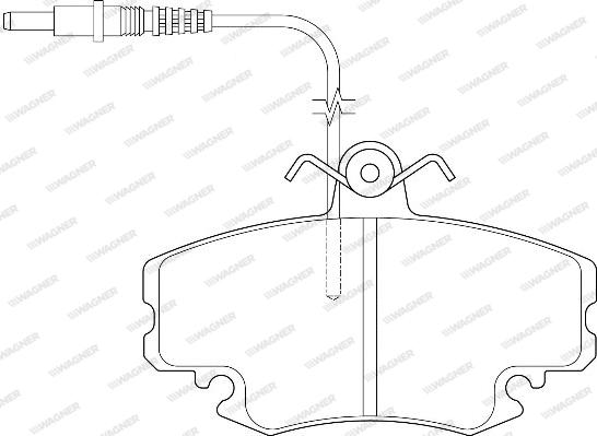 Wagner WBP21460A - Kit de plaquettes de frein, frein à disque cwaw.fr