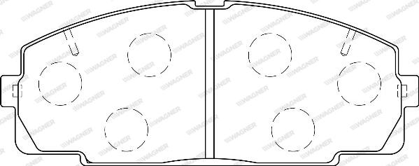 Wagner WBP21468A - Kit de plaquettes de frein, frein à disque cwaw.fr