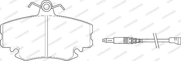 Wagner WBP21463A - Kit de plaquettes de frein, frein à disque cwaw.fr