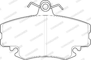 Wagner WBP21463B - Kit de plaquettes de frein, frein à disque cwaw.fr