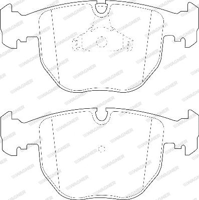 Wagner WBP21486A - Kit de plaquettes de frein, frein à disque cwaw.fr