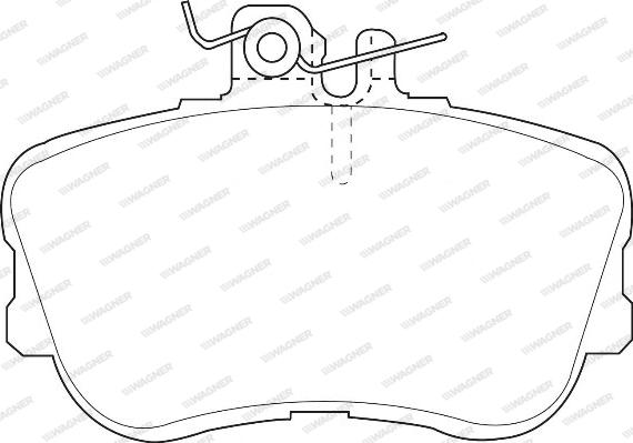 Wagner WBP21439A - Kit de plaquettes de frein, frein à disque cwaw.fr