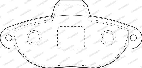 Wagner WBP21436B - Kit de plaquettes de frein, frein à disque cwaw.fr