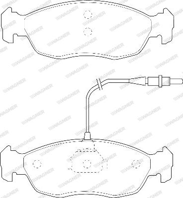 Wagner WBP21430B - Kit de plaquettes de frein, frein à disque cwaw.fr