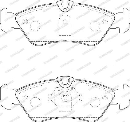 Wagner WBP21592A - Kit de plaquettes de frein, frein à disque cwaw.fr