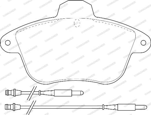 Wagner WBP21504A - Kit de plaquettes de frein, frein à disque cwaw.fr