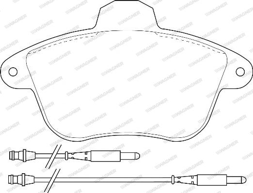 Wagner WBP21507A - Kit de plaquettes de frein, frein à disque cwaw.fr