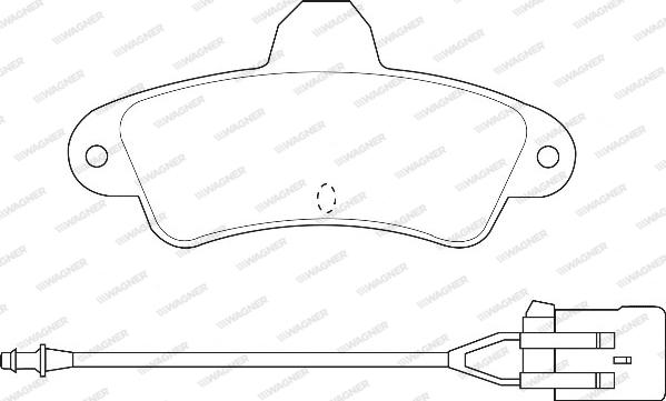 Wagner WBP21586A - Kit de plaquettes de frein, frein à disque cwaw.fr