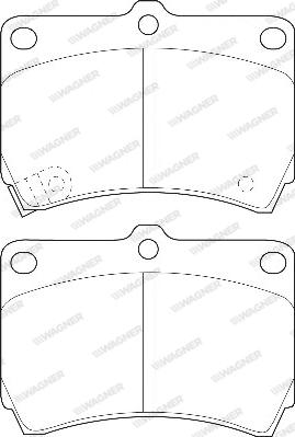 Wagner WBP21654A - Kit de plaquettes de frein, frein à disque cwaw.fr