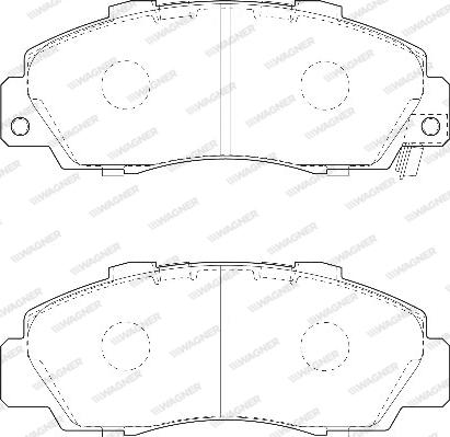 Wagner WBP21651B - Kit de plaquettes de frein, frein à disque cwaw.fr