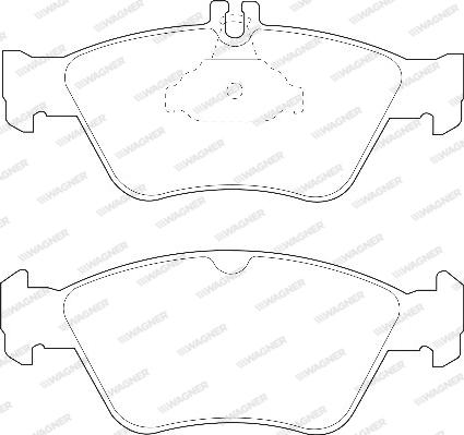 Wagner WBP21664A - Kit de plaquettes de frein, frein à disque cwaw.fr