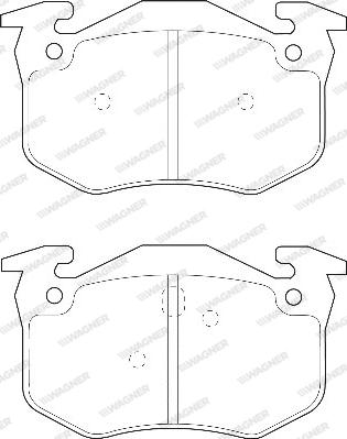 Wagner WBP21600A - Kit de plaquettes de frein, frein à disque cwaw.fr