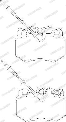 Wagner WBP21614A - Kit de plaquettes de frein, frein à disque cwaw.fr