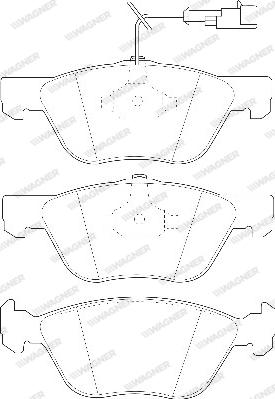 Wagner WBP21636A - Kit de plaquettes de frein, frein à disque cwaw.fr