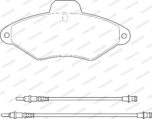 Wagner WBP21631A - Kit de plaquettes de frein, frein à disque cwaw.fr