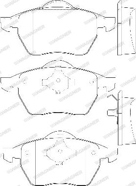 Wagner WBP21624A - Kit de plaquettes de frein, frein à disque cwaw.fr