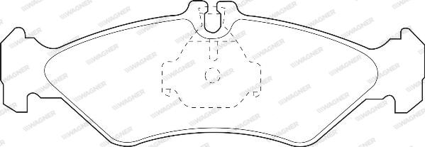 Wagner WBP21621A - Kit de plaquettes de frein, frein à disque cwaw.fr