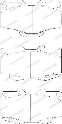 Wagner WBP21679A - Kit de plaquettes de frein, frein à disque cwaw.fr