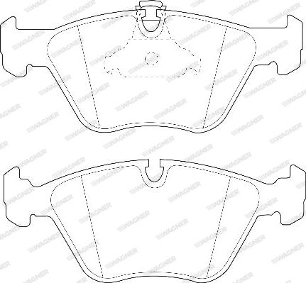 Wagner WBP21676A - Kit de plaquettes de frein, frein à disque cwaw.fr