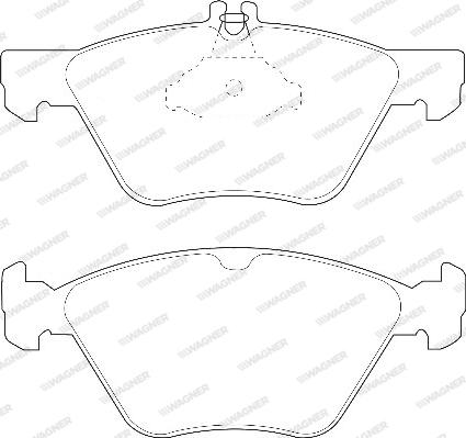 Wagner WBP21670A - Kit de plaquettes de frein, frein à disque cwaw.fr