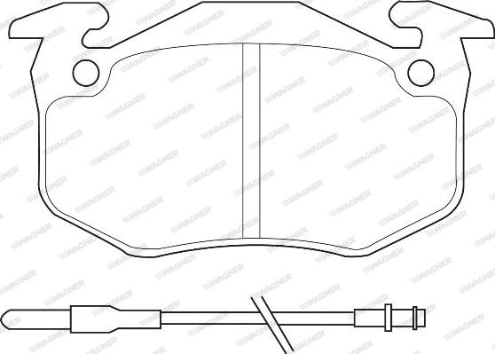 Wagner WBP21096A - Kit de plaquettes de frein, frein à disque cwaw.fr